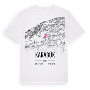 Karabük karta t-shirt – ekologisk bomull t-shirt från Pinshirt
