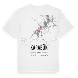 Karabük karta t-shirt – ekologisk bomull t-shirt från Pinshirt