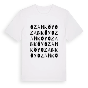 Ozanköy ordlek t-shirt – ekologisk bomull t-shirt från Pinshirt