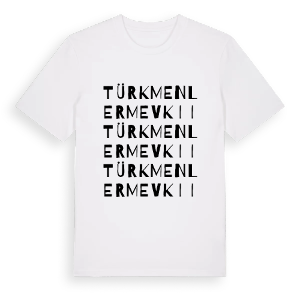 Türkmenler Mevkii ordlek t-shirt – ekologisk bomull t-shirt från Pinshirt