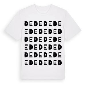 Dede ordlek t-shirt – ekologisk bomull t-shirt från Pinshirt
