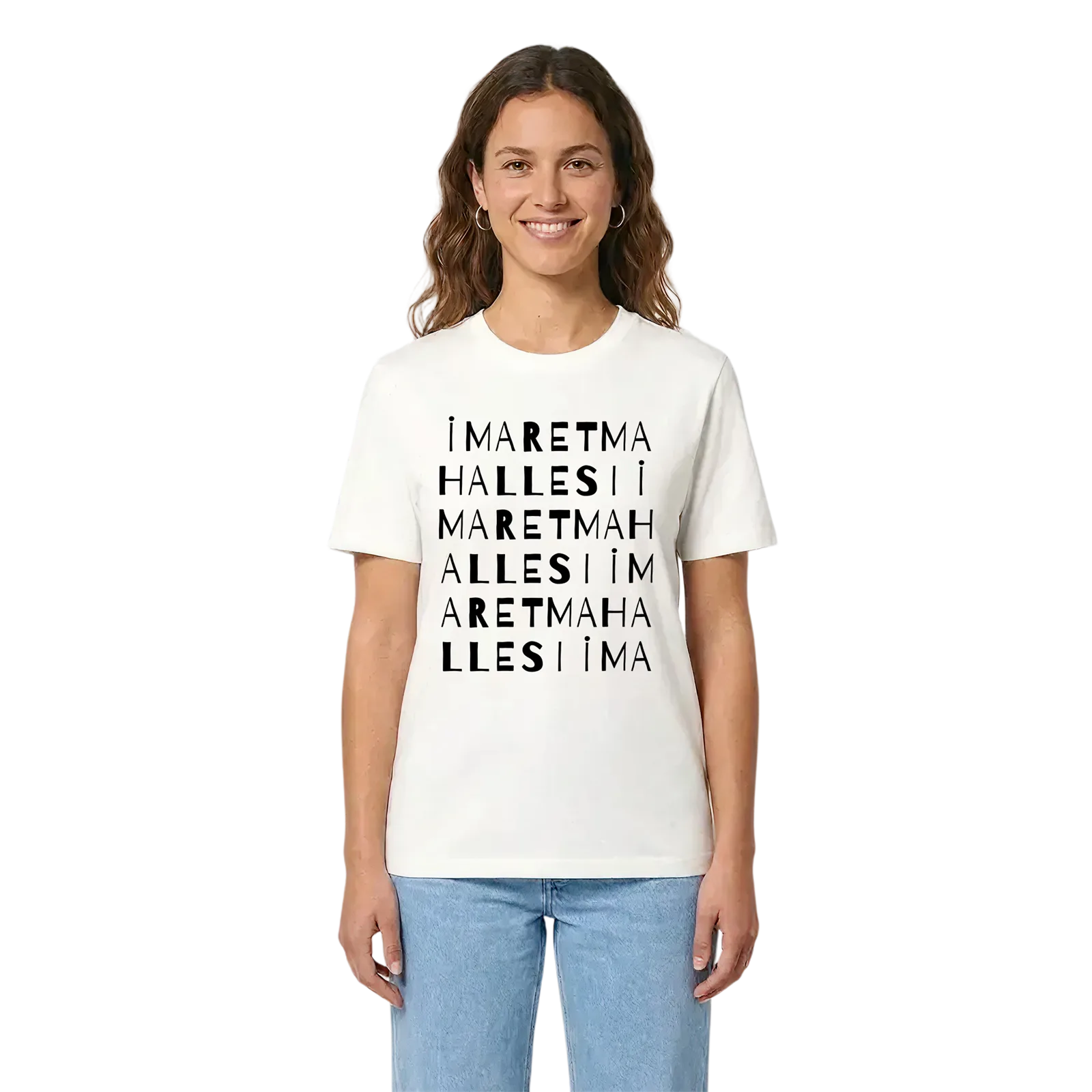 İmaret Mahallesi ordlek t-shirt – White, i miljö