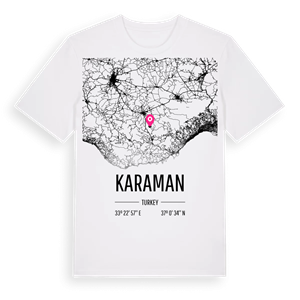Karaman karta t-shirt – ekologisk bomull t-shirt från Pinshirt