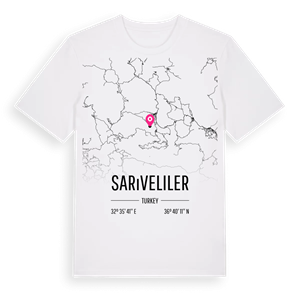 Sarıveliler karta t-shirt – ekologisk bomull t-shirt från Pinshirt