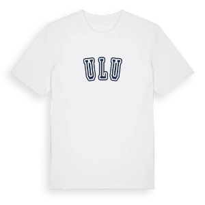 Ulu college t-shirt – ekologisk bomull t-shirt från Pinshirt