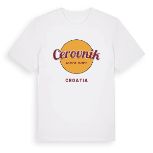 Cerovnik cirkel t-shirt – ekologisk bomull t-shirt från Pinshirt