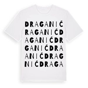Draganić ordlek t-shirt – ekologisk bomull t-shirt från Pinshirt