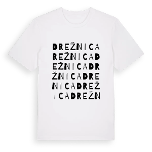 Drežnica ordlek t-shirt – ekologisk bomull t-shirt från Pinshirt