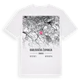 Karlovačka županija karta t-shirt