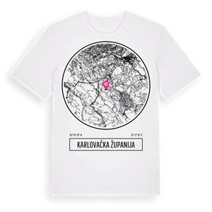 Karlovačka županija t-shirt – ekologisk bomull t-shirt från Pinshirt