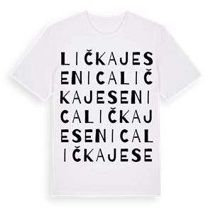 Lička Jesenica ordlek t-shirt – ekologisk bomull t-shirt från Pinshirt
