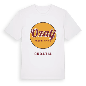 Ozalj cirkel t-shirt – ekologisk bomull t-shirt från Pinshirt