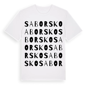 Saborsko ordlek t-shirt – ekologisk bomull t-shirt från Pinshirt