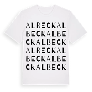 Albeck ordlek t-shirt – ekologisk bomull t-shirt från Pinshirt