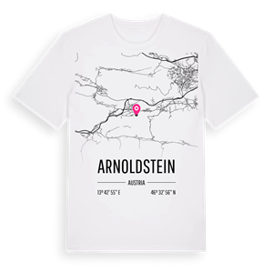 Arnoldstein karta t-shirt – ekologisk bomull t-shirt från Pinshirt