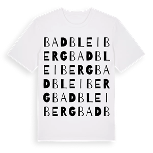 Bad Bleiberg ordlek t-shirt – ekologisk bomull t-shirt från Pinshirt