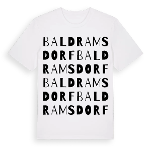 Baldramsdorf ordlek t-shirt – ekologisk bomull t-shirt från Pinshirt