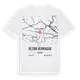 Bezirk Hermagor karta t-shirt