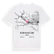Bezirk Villach-Land karta t-shirt