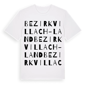 Bezirk Villach-Land ordlek t-shirt – ekologisk bomull t-shirt från Pinshirt