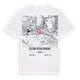 Bezirk Völkermarkt karta t-shirt