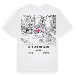 Bezirk Völkermarkt karta t-shirt – ekologisk bomull t-shirt från Pinshirt