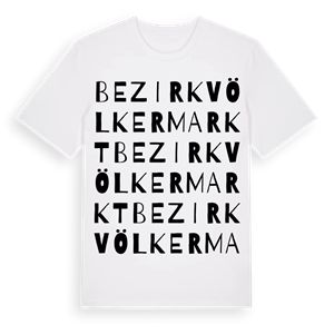 Bezirk Völkermarkt ordlek t-shirt – ekologisk bomull t-shirt från Pinshirt