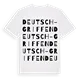 Deutsch-Griffen ordlek t-shirt