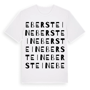 Eberstein ordlek t-shirt – ekologisk bomull t-shirt från Pinshirt