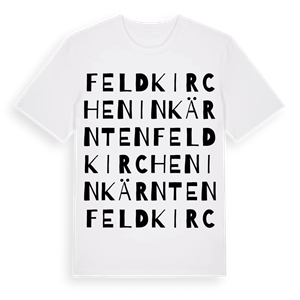 Feldkirchen in Kärnten ordlek t-shirt – ekologisk bomull t-shirt från Pinshirt