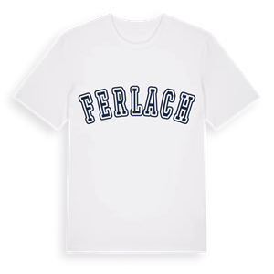Ferlach college t-shirt – ekologisk bomull t-shirt från Pinshirt