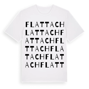 Flattach ordlek t-shirt – ekologisk bomull t-shirt från Pinshirt