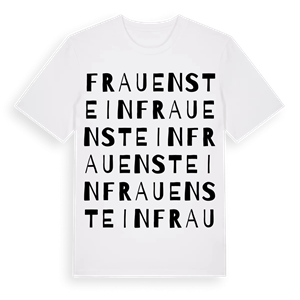 Frauenstein ordlek t-shirt – ekologisk bomull t-shirt från Pinshirt