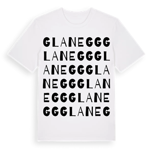 Glanegg ordlek t-shirt – ekologisk bomull t-shirt från Pinshirt