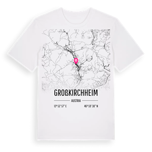 Großkirchheim karta t-shirt – ekologisk bomull t-shirt från Pinshirt