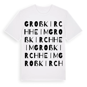 Großkirchheim ordlek t-shirt – ekologisk bomull t-shirt från Pinshirt