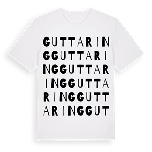 Guttaring ordlek t-shirt – ekologisk bomull t-shirt från Pinshirt