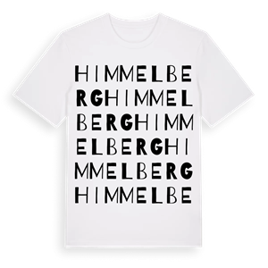 Himmelberg ordlek t-shirt – ekologisk bomull t-shirt från Pinshirt