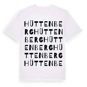 Hüttenberg ordlek t-shirt – ekologisk bomull t-shirt från Pinshirt