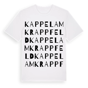 Kappel am Krappfeld ordlek t-shirt – ekologisk bomull t-shirt från Pinshirt