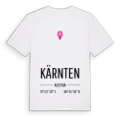 Kärnten karta t-shirt