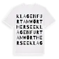 Klagenfurt am Wörthersee ordlek t-shirt