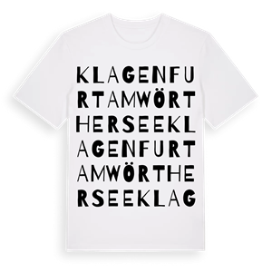 Klagenfurt am Wörthersee ordlek t-shirt – ekologisk bomull t-shirt från Pinshirt