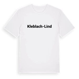 Kleblach-Lind fetstil t-shirt – ekologisk bomull t-shirt från Pinshirt