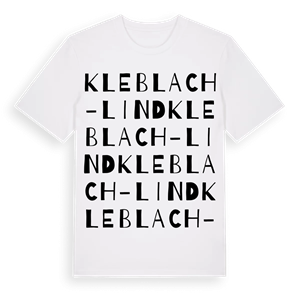 Kleblach-Lind ordlek t-shirt – ekologisk bomull t-shirt från Pinshirt
