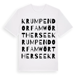 Krumpendorf am Wörthersee ordlek t-shirt – ekologisk bomull t-shirt från Pinshirt