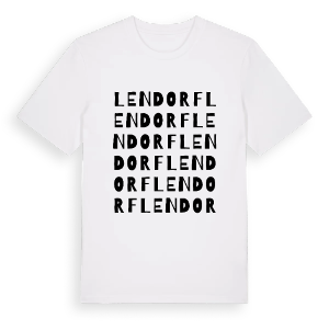 Lendorf ordlek t-shirt – ekologisk bomull t-shirt från Pinshirt
