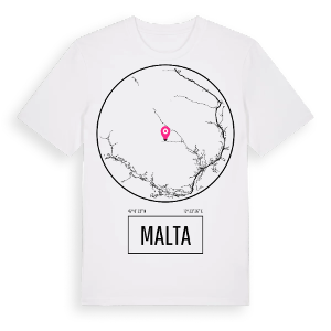 Malta t-shirt – ekologisk bomull t-shirt från Pinshirt