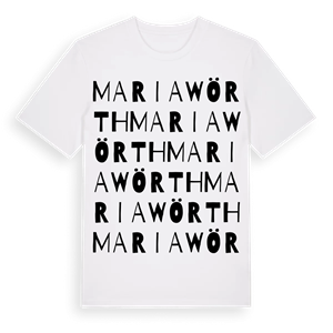 Maria Wörth ordlek t-shirt – ekologisk bomull t-shirt från Pinshirt