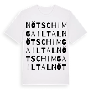 Nötsch im Gailtal ordlek t-shirt – ekologisk bomull t-shirt från Pinshirt